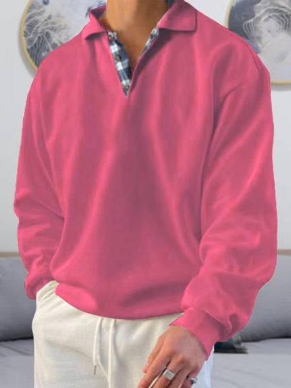 Luxe Men's Casual Polo Shirt with Effortless Elegance – Long Sleeve, Soft Touch, Perfect for Every Occasion
