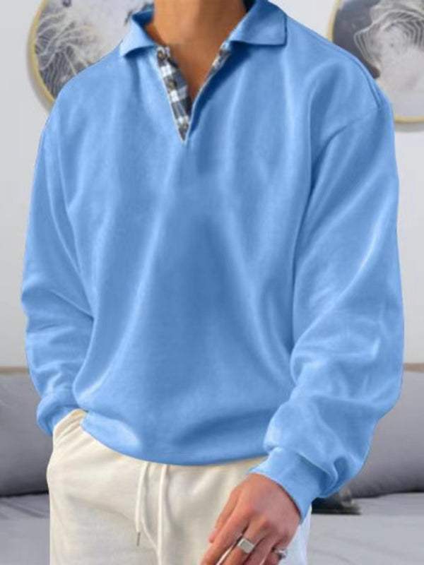 Luxe Men's Casual Polo Shirt with Effortless Elegance – Long Sleeve, Soft Touch, Perfect for Every Occasion