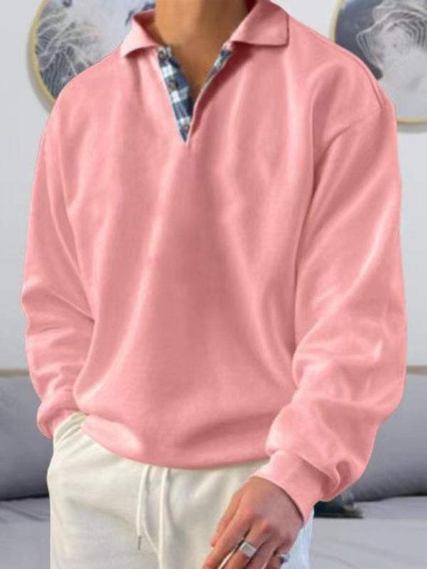 Luxe Men's Casual Polo Shirt with Effortless Elegance – Long Sleeve, Soft Touch, Perfect for Every Occasion