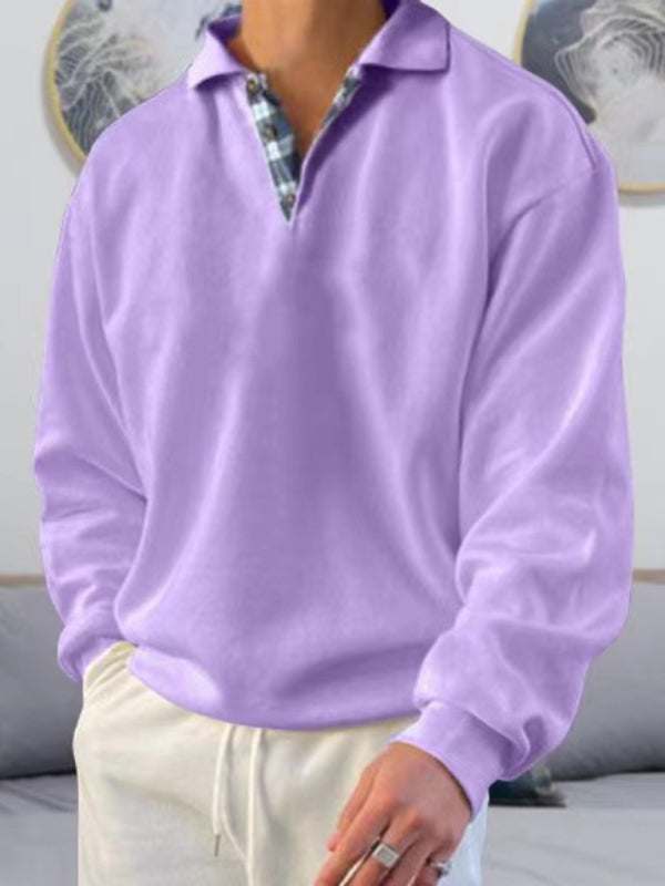 Luxe Men's Casual Polo Shirt with Effortless Elegance – Long Sleeve, Soft Touch, Perfect for Every Occasion