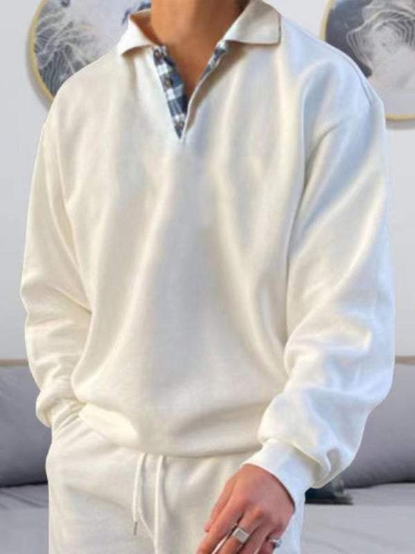Luxe Men's Casual Polo Shirt with Effortless Elegance – Long Sleeve, Soft Touch, Perfect for Every Occasion