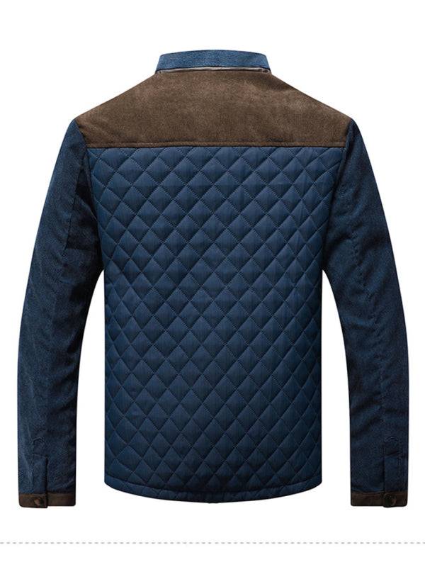 Thickened Blue Casual Youth Jacket with Side Pockets - Perfect for Year-Round Adventures! - MENLL