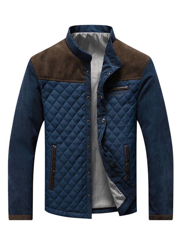 Thickened Blue Casual Youth Jacket with Side Pockets - Perfect for Year-Round Adventures! - MENLL