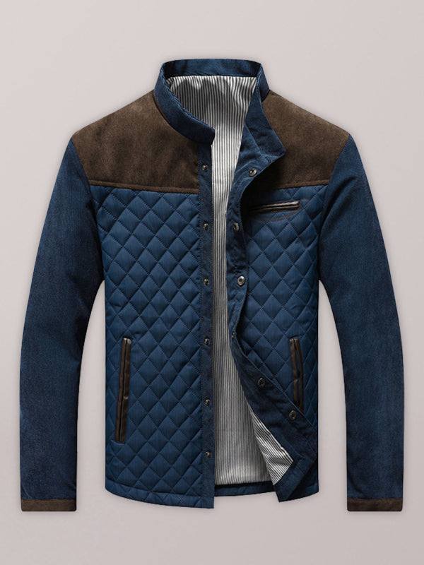 Thickened Blue Casual Youth Jacket with Side Pockets - Perfect for Year-Round Adventures! - MENLL