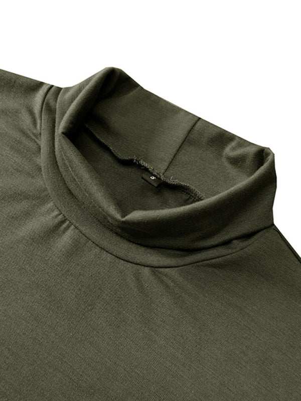 Versatile Men's Short-Sleeve Turtleneck Tee - Perfect for Spring and Summer Styling - MENLL