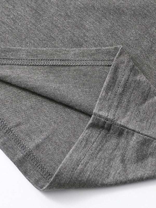 Sophisticated Comfort: Men's Button-Up Henley Long Sleeve Tee - MENLL