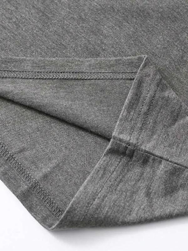 Sophisticated Comfort: Men's Button-Up Henley Long Sleeve Tee - MENLL