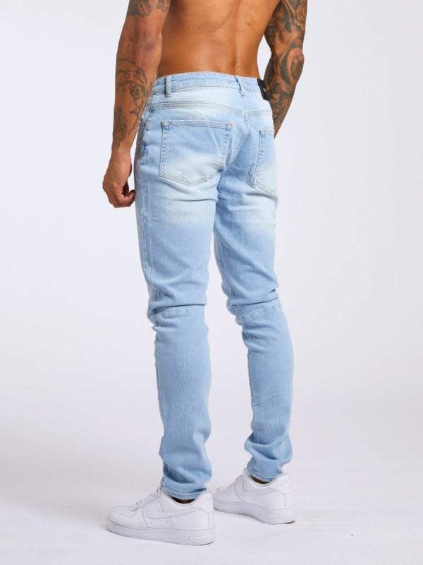 Sleek & Stylish Men's Slim Fit Essential Skinny Jeans - MENLL