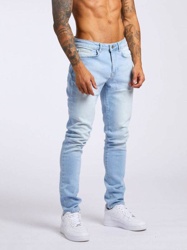Sleek & Stylish Men's Slim Fit Essential Skinny Jeans - MENLL