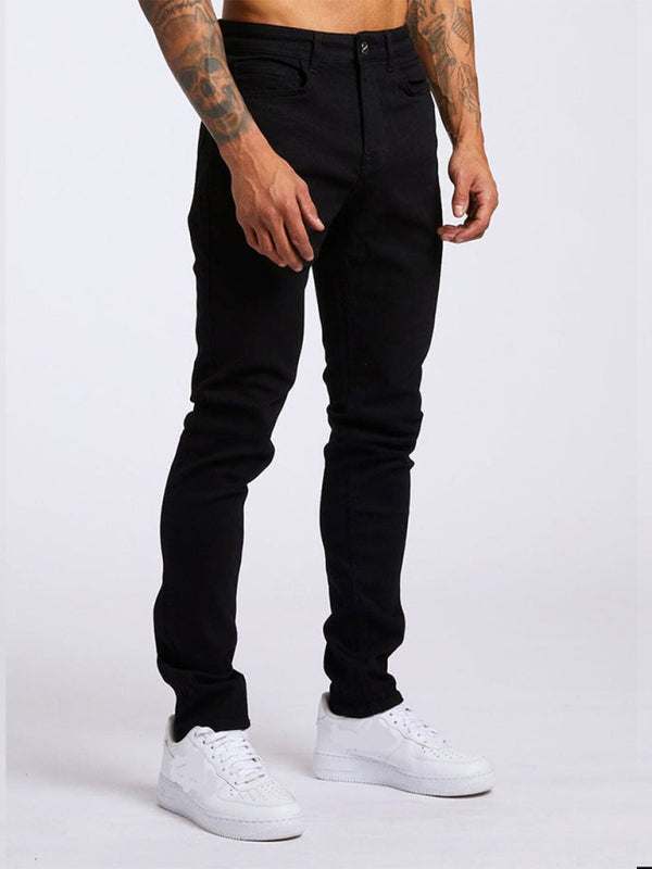 Sleek & Stylish Men's Slim Fit Essential Skinny Jeans - MENLL