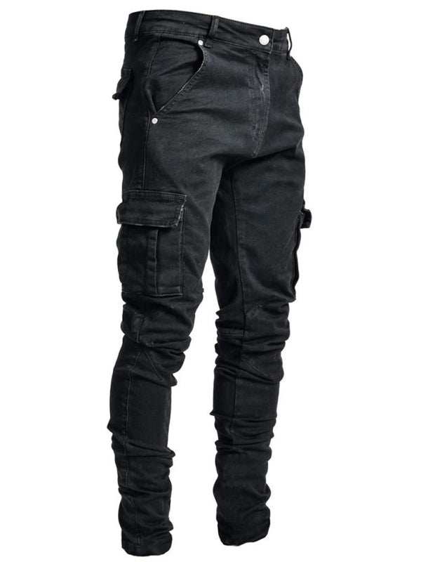 Sleek & Stylish Men's Skinny Jeans with Convenient Side Pockets