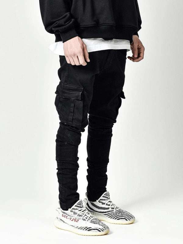 Sleek & Stylish Men's Skinny Jeans with Convenient Side Pockets