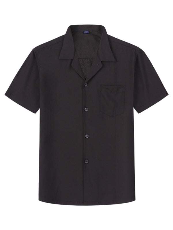 Effortlessly Stylish Loose-Fit Casual Lapel Shirt for Men - Perfect for Spring-Summer Outings!