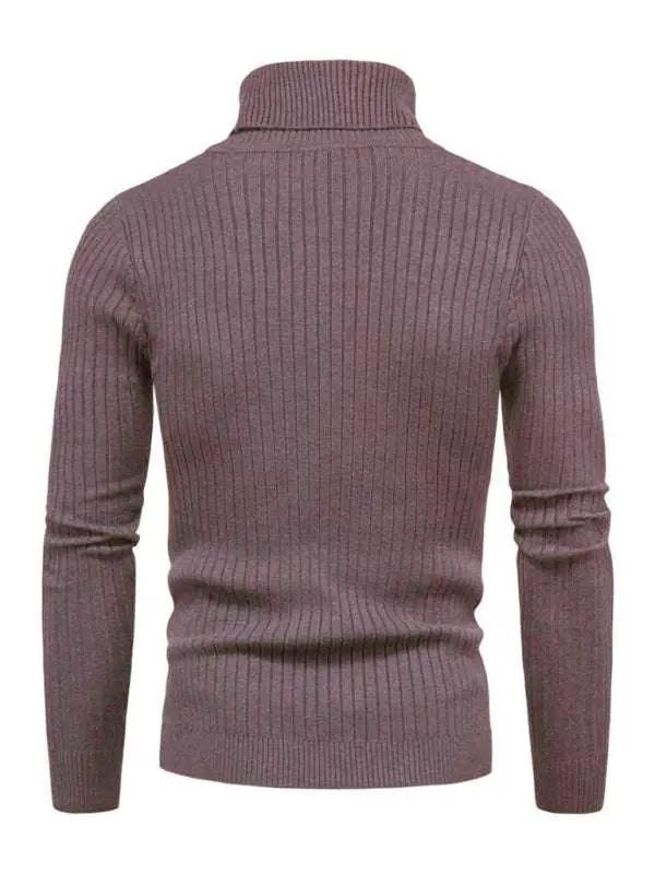 Slim Fit Men's Knitted Turtleneck Sweater – Casual Comfort for Autumn-Winter - MENLL