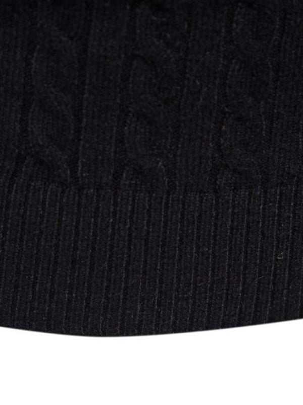Slim Fit Men's Knitted Turtleneck Sweater – Casual Comfort for Autumn-Winter
