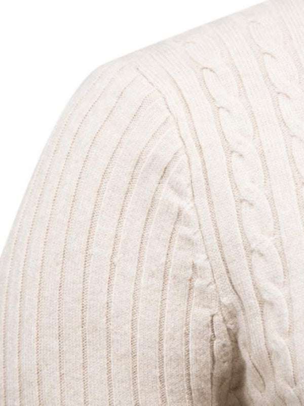 Slim Fit Men's Knitted Turtleneck Sweater – Casual Comfort for Autumn-Winter