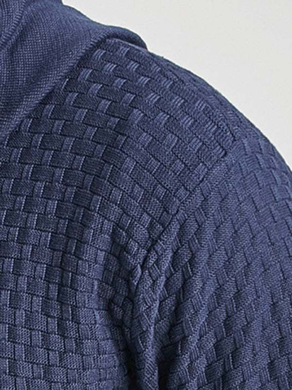 Cozy Hooded Pullover Sweater for Men - Versatile Knitwear for Year-Round Comfort - MENLL