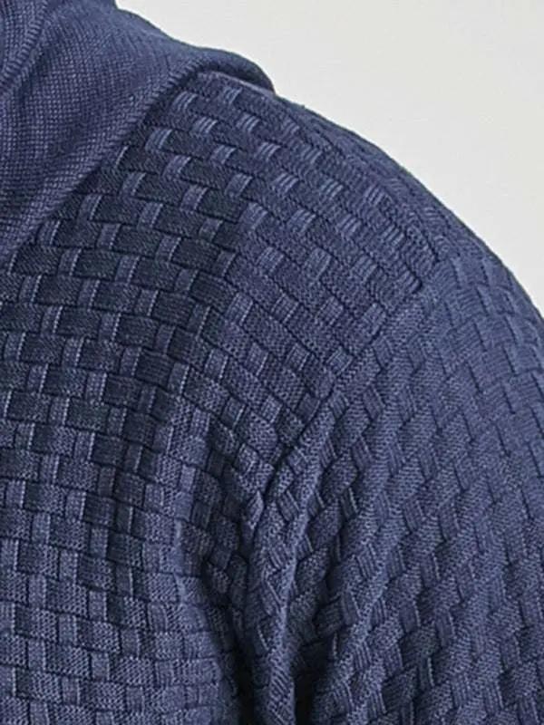 Cozy Hooded Pullover Sweater for Men - Versatile Knitwear for Year-Round Comfort - MENLL