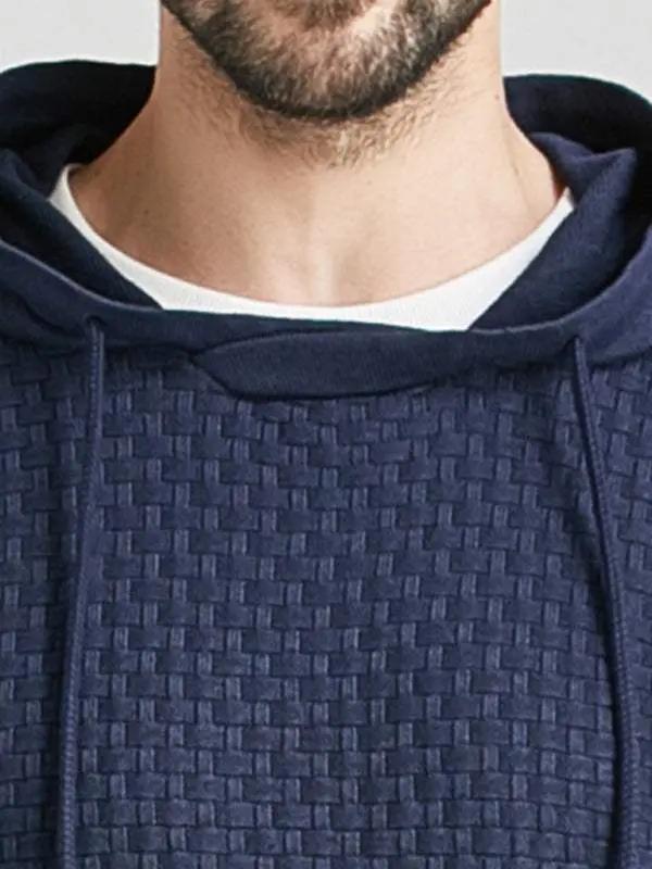 Cozy Hooded Pullover Sweater for Men - Versatile Knitwear for Year-Round Comfort - MENLL