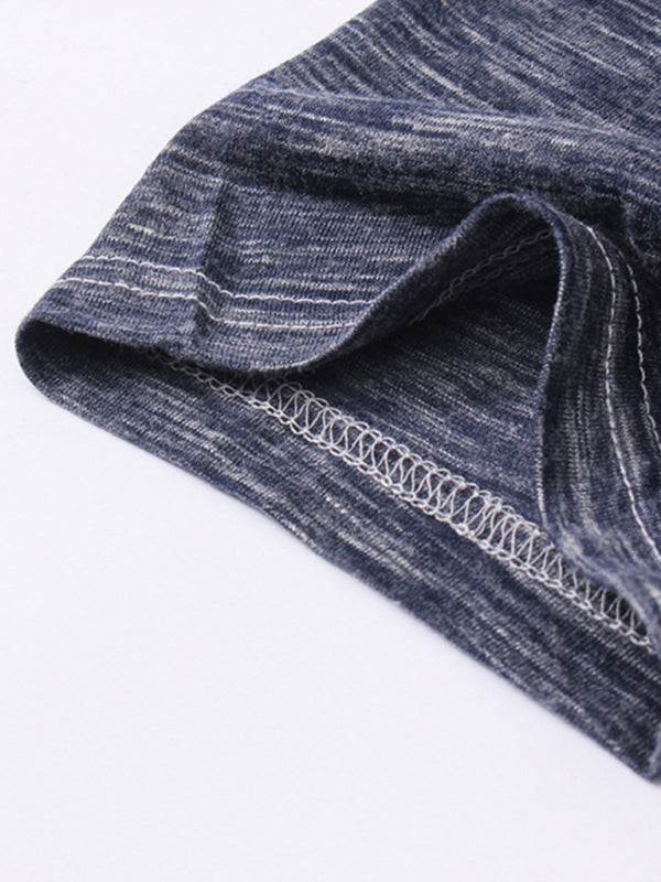 Stylish Slim Fit Henley Collar Men's T-Shirt - Perfect for Spring and Summer Casual Wear - MENLL