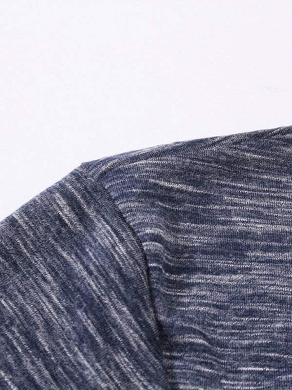 Stylish Slim Fit Henley Collar Men's T-Shirt - Perfect for Spring and Summer Casual Wear - MENLL