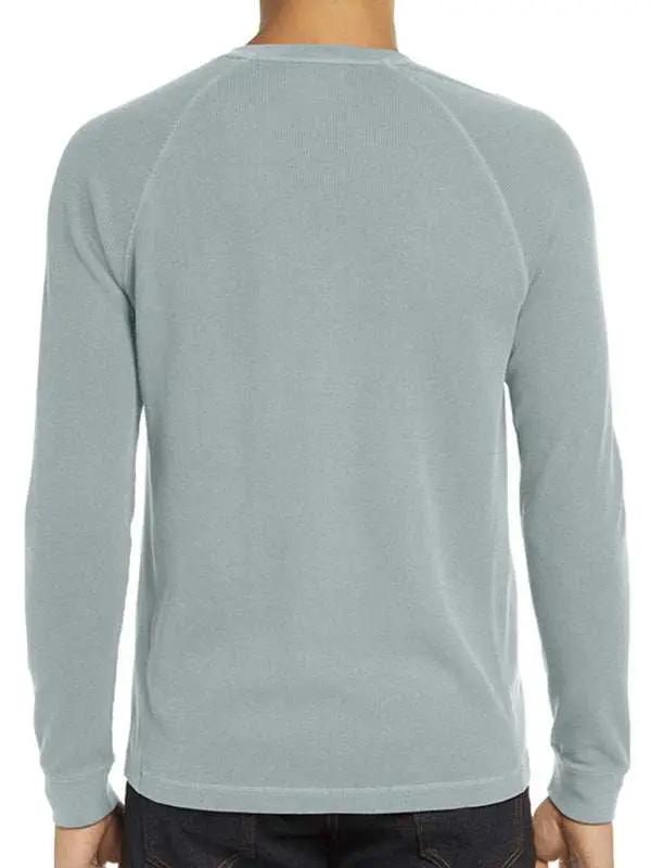 Versatile Men's Waffle Knit Henley Shirt - Perfect for Every Season! - MENLL