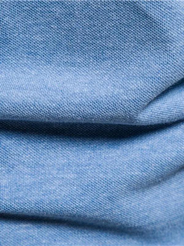 Versatile Comfort: Premium Cotton Lapel Polo Shirt for Effortless Style - MENLL