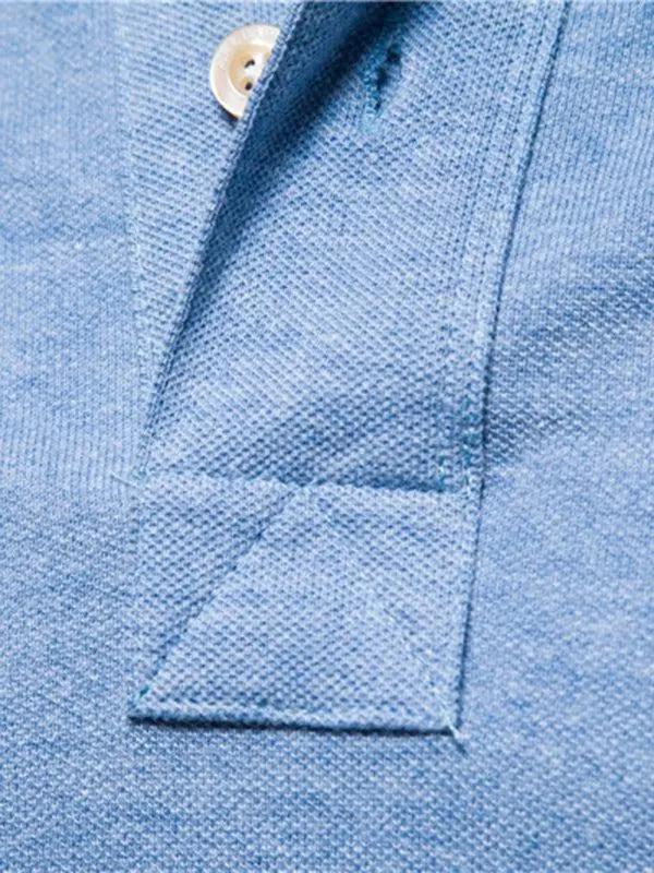 Versatile Comfort: Premium Cotton Lapel Polo Shirt for Effortless Style - MENLL