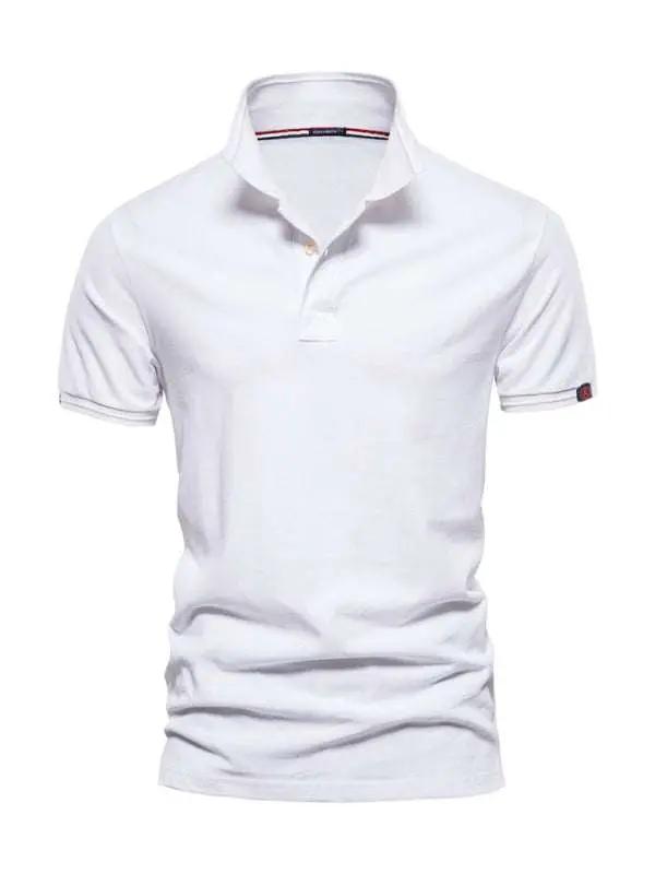 Versatile Comfort: Premium Cotton Lapel Polo Shirt for Effortless Style - MENLL