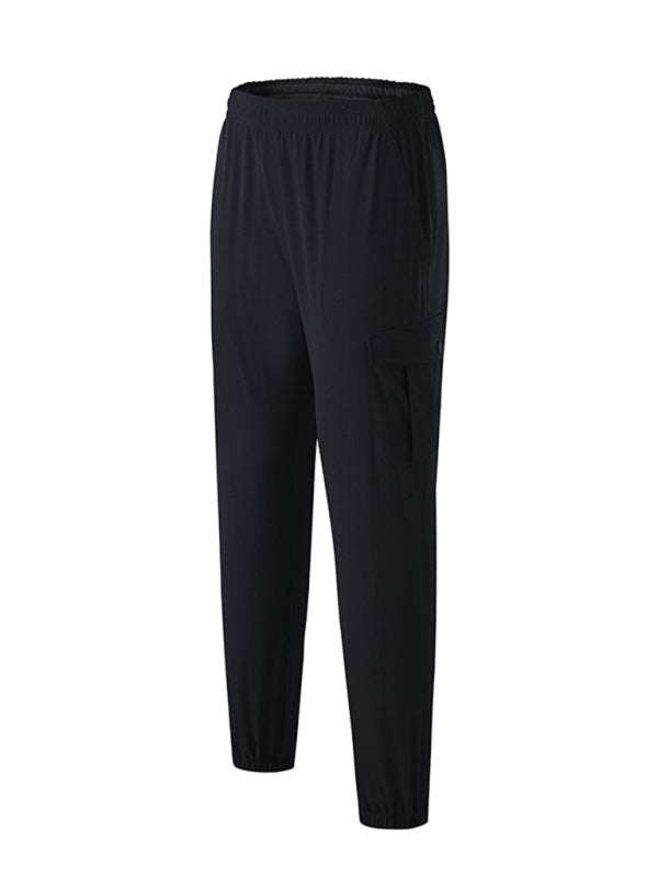 Men's Versatile Quick-Dry Elastic Fitness Cargo Pants with Pockets - Perfect for Every Adventure! - MENLL