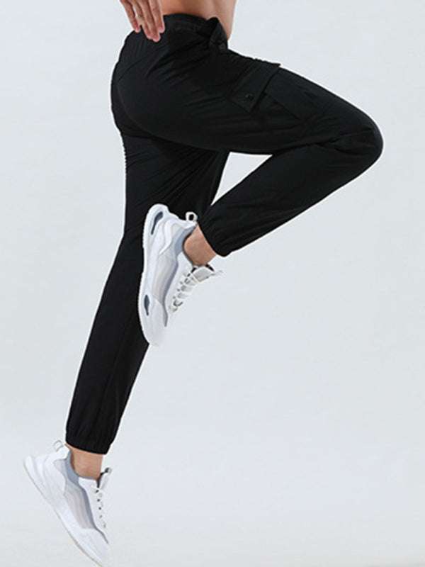 Men's Versatile Quick-Dry Elastic Fitness Cargo Pants with Pockets - Perfect for Every Adventure! - MENLL
