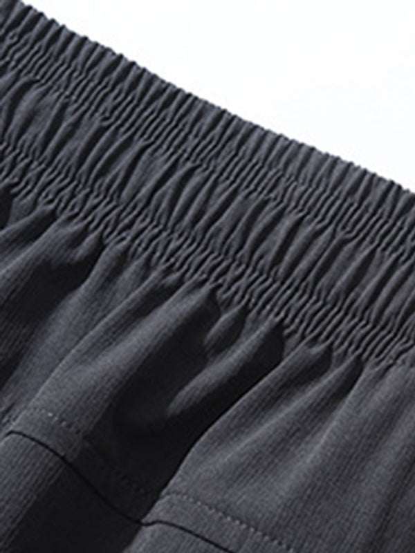 Men's Versatile Quick-Dry Elastic Fitness Cargo Pants with Pockets - Perfect for Every Adventure! - MENLL