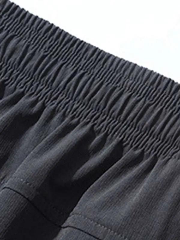 Men's Versatile Quick-Dry Elastic Fitness Cargo Pants with Pockets - Perfect for Every Adventure! - MENLL