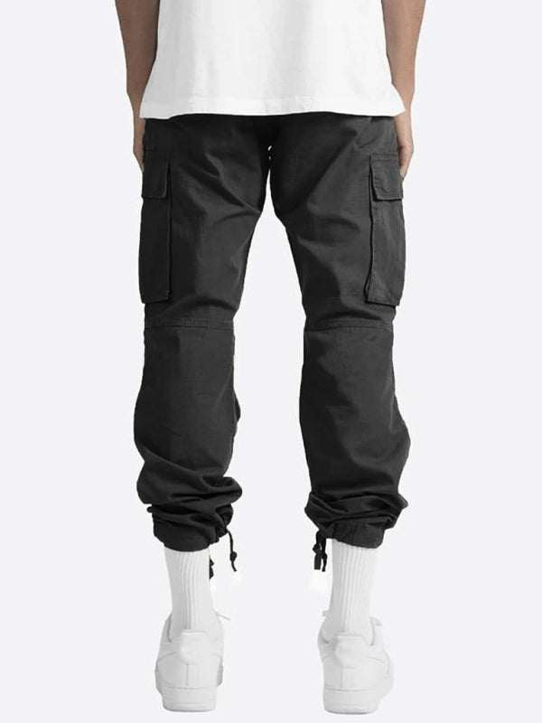 Stylish Men's Casual Cargo Trousers with Flap Pockets - Perfect for Every Occasion! - MENLL