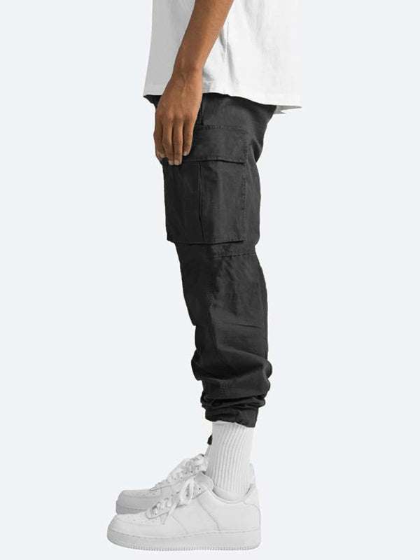 Stylish Men's Casual Cargo Trousers with Flap Pockets - Perfect for Every Occasion! - MENLL