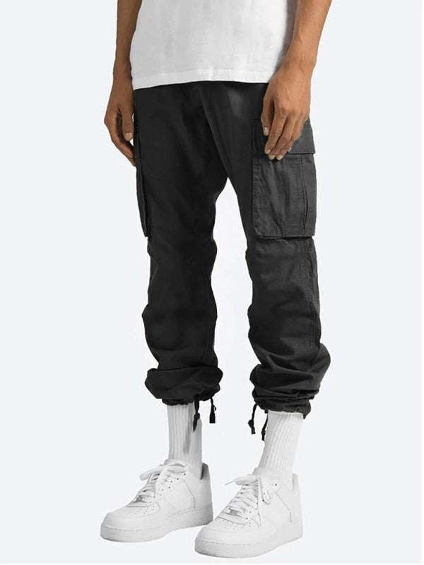 Stylish Men's Casual Cargo Trousers with Flap Pockets - Perfect for Every Occasion! - MENLL