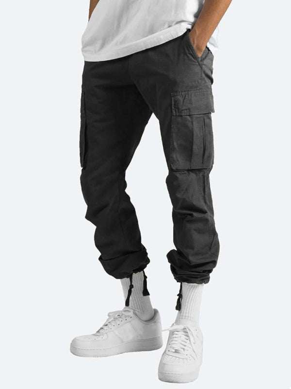 Stylish Men's Casual Cargo Trousers with Flap Pockets - Perfect for Every Occasion! - MENLL