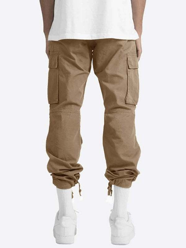 Stylish Men's Casual Cargo Trousers with Flap Pockets - Perfect for Every Occasion! - MENLL
