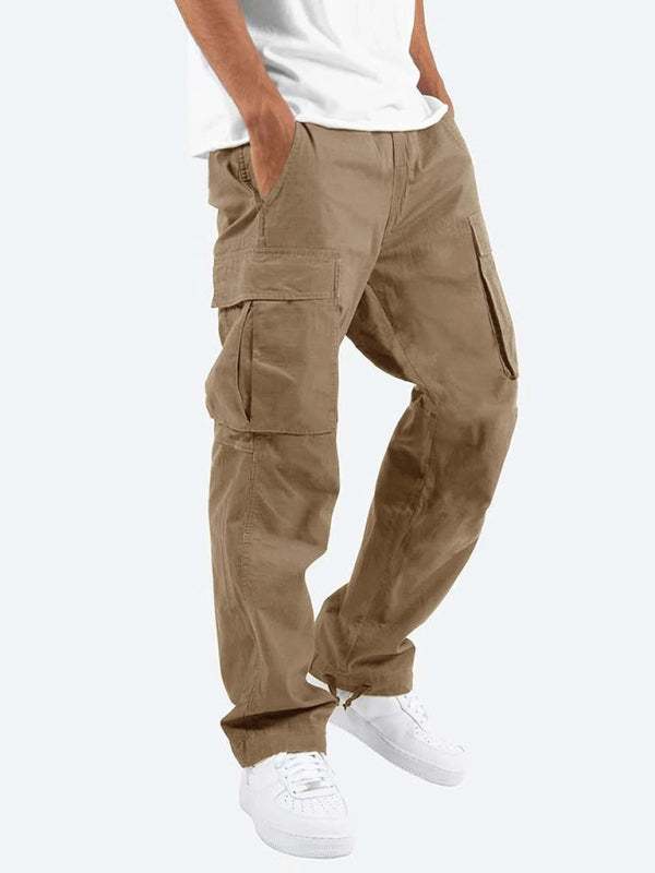 Stylish Men's Casual Cargo Trousers with Flap Pockets - Perfect for Every Occasion! - MENLL