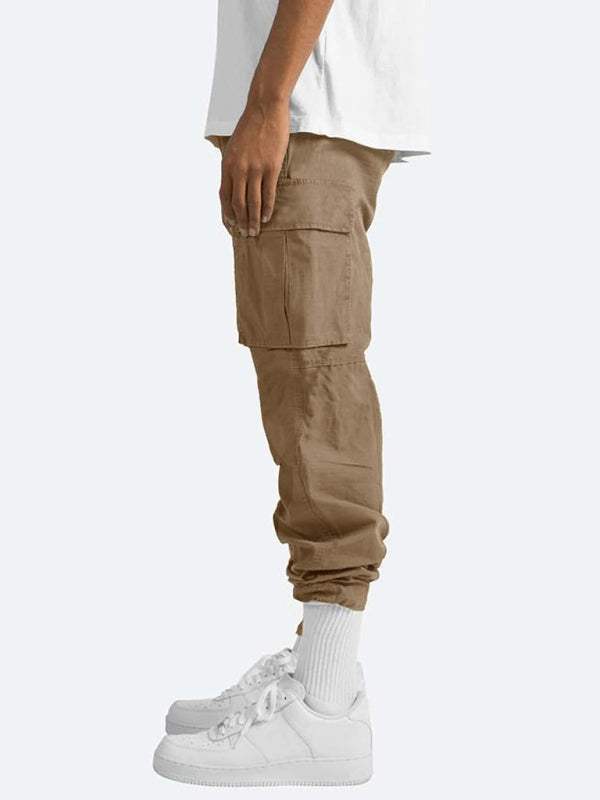 Stylish Men's Casual Cargo Trousers with Flap Pockets - Perfect for Every Occasion! - MENLL