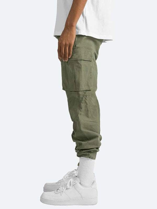 Stylish Men's Casual Cargo Trousers with Flap Pockets - Perfect for Every Occasion! - MENLL