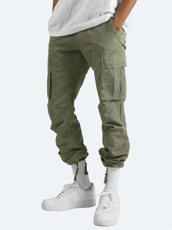 Stylish Men's Casual Cargo Trousers with Flap Pockets - Perfect for Every Occasion! - MENLL