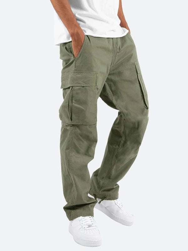 Stylish Men's Casual Cargo Trousers with Flap Pockets - Perfect for Every Occasion! - MENLL