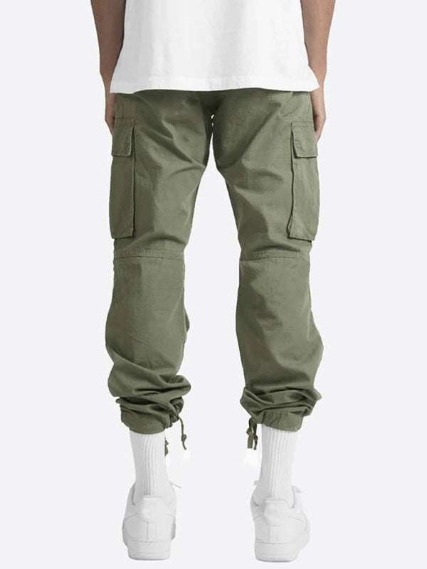 Stylish Men's Casual Cargo Trousers with Flap Pockets - Perfect for Every Occasion! - MENLL