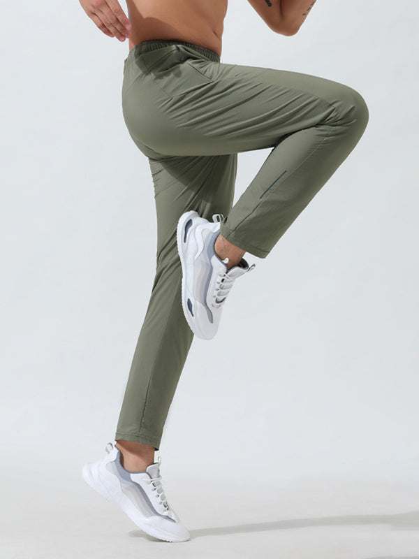 Ultimate Performance Men's Quick-Dry Elastic Fitness Trousers for All Seasons - MENLL