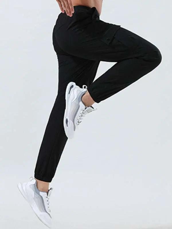 Men's Versatile Quick-Dry Elastic Sports Zipper Trousers for Ultimate Comfort and Performance - MENLL
