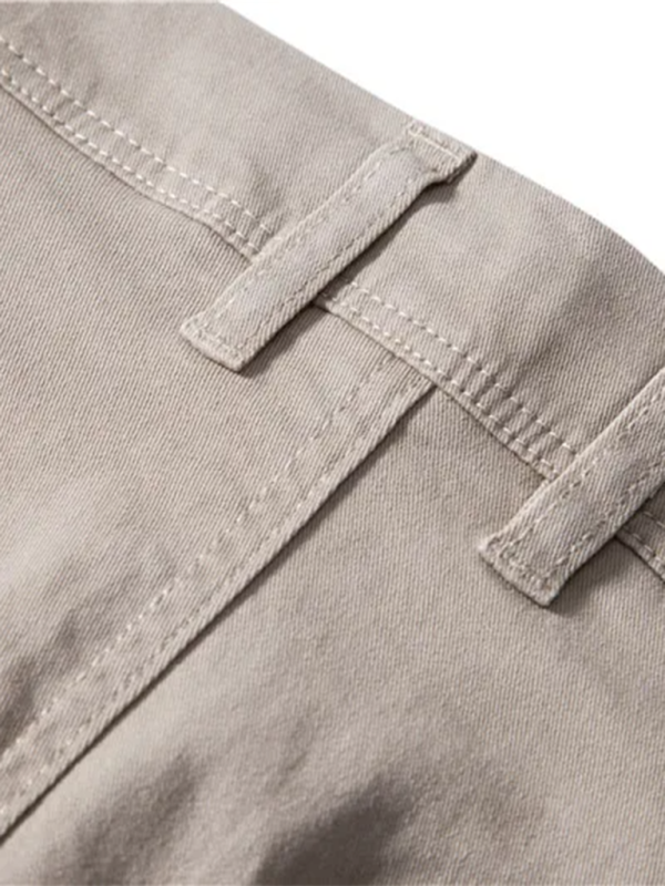 Classic All-Season Men's Versatile Solid Color Casual Trousers - MENLL
