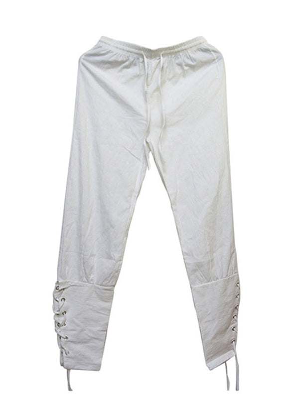 Stylish Men's Cuffed Ankle Trousers for Effortless Casual Elegance - MENLL