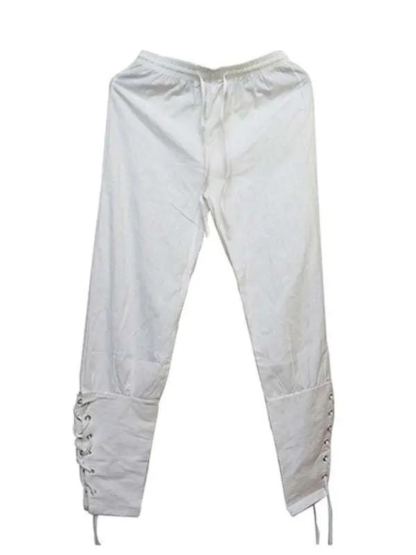 Stylish Men's Cuffed Ankle Trousers for Effortless Casual Elegance - MENLL