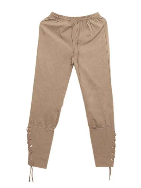 Stylish Men's Cuffed Ankle Trousers for Effortless Casual Elegance - MENLL